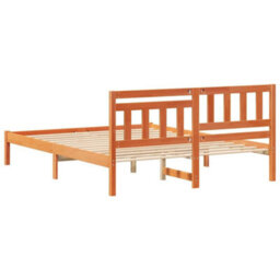 Berkfield Modern With Headboard Wax Brown 140 X 200 Cm Solid Pine Wood - thumbnail 7