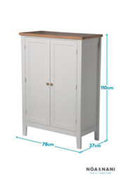 Nöa & Nani Noa & Nani Shoe Storage Cabinet In Classic White Leines - thumbnail 7