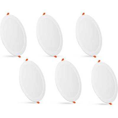 Paul Russells 18W Led Bathroom Ceiling Spotlights, 3 Cct 1800Lm, Non-Dimmable, 6 Pack - image 1