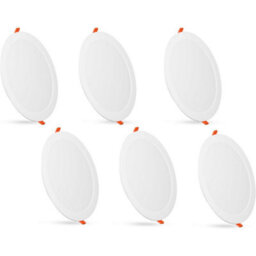 Paul Russells 18W Led Bathroom Ceiling Spotlights, 3 Cct 1800Lm, Non-Dimmable, 6 Pack - thumbnail 1