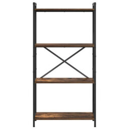 Berkfield Bookcase Smoked Oak 60 X 30 X 118 Cm Engineered Wood - thumbnail 5