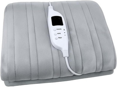 Trendi Electric Throw Blanket 120W Heated Blanket With Digital Controller, Overheat Protection, Machine Washable Soft Flannel (Single) - image 1