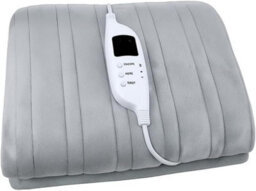 Trendi Electric Throw Blanket 120W Heated Blanket With Digital Controller, Overheat Protection, Machine Washable Soft Flannel (Single) - thumbnail 1