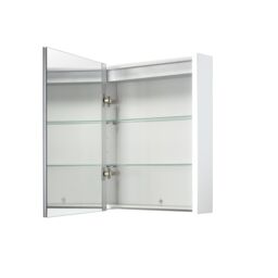 Sensio Ainsley Wall-Mounted Illuminated Mirrored Bathroom Cabinet With Shaver Socket (W)564mm (H)700mm - thumbnail 3