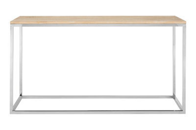 Premier Housewares Interiors By Premier Oak Wood Console Table - image 1
