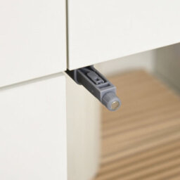 Homcom Kitchen Cupboard Storage Cabinet Push Open Doors And Drawers, White - thumbnail 9