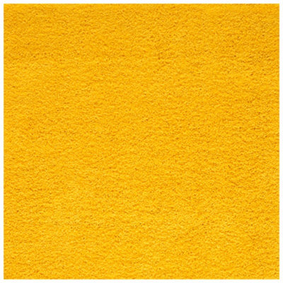 The Rugs Yellow Soft Plain Design Fluffy Shaggy Rugs And Runners High Pile Living Room Kitchen Hallway 380 - image 1
