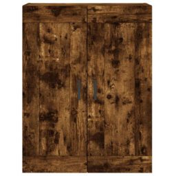 Berkfield Highboard Smoked Oak 69.5X34X180 Cm Engineered Wood - thumbnail 6