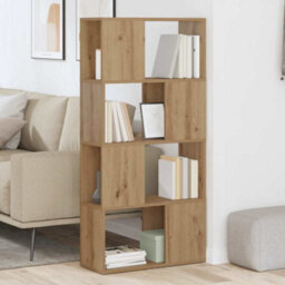 Berkfield Tv Stand Artisan Oak Engineered Wood 60 Cm X 24 Cm X 124 Cm - thumbnail 4