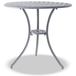 Centurion Supports Oshowa Garden And Patio Table And 4 Large Chairs Bistro Set - Grey With Black Cushions - thumbnail 5