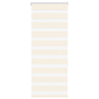 Berkfield Zebra Blind Marble Beige 60X150 Cm Fabric Width 55.9 Cm Polyester - image 1
