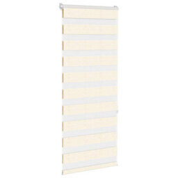 Berkfield Zebra Blind Marble Beige 60X150 Cm Fabric Width 55.9 Cm Polyester - thumbnail 3
