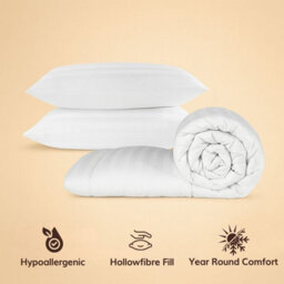 Opulent Home 10.5 Tog All Season Duvet & Pillow Set Striped Microfibre Warm & Cosy - thumbnail 7