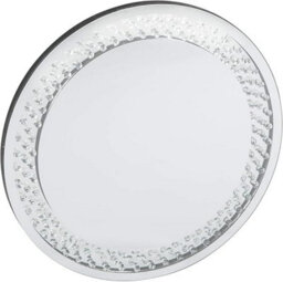 Biznest Large Floating Jewelled Round Wall Mirror Floating Diamante Glitz Clear Jewelled 60Cm - thumbnail 2