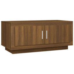 Vidaxl Coffee Table Brown Oak 102X50X45 Cm Engineered Wood