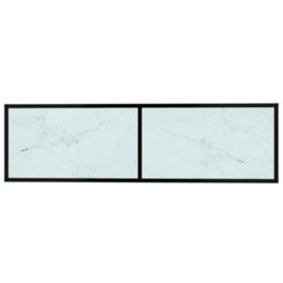 Berkfield Sturdy Tv Cabinet White Marble 140X40X40.5 Cm Tempered Glass - thumbnail 5