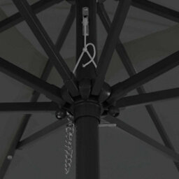 Berkfield Garden Parasol Anthracite, Black 295 X 295 X 245 Cm - thumbnail 5