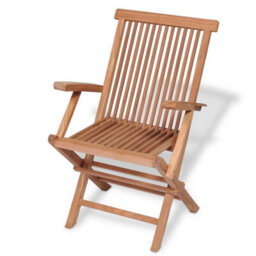 Berkfield 5 Piece Garden Dining Set Solid Teak Wood - thumbnail 4