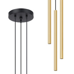 Sollux Lighting Pastelo Steel Golden Gloss 3 Lights Modern Pendant Ceiling Light - thumbnail 7