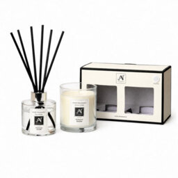 Aroma Naturals Minimalist Luxe Candle & Reed Diffuser Gift Set Apple, Bergamot, Lemon Scent - thumbnail 4