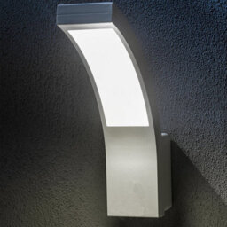 CGC Lighting Cgc White Led Curved Outdoor Outside Garden Porch Wall Light With Pir Motion Sensor Security - thumbnail 4