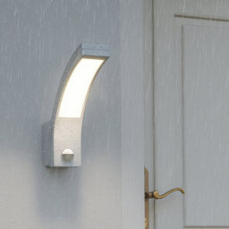 CGC Lighting Cgc White Led Curved Outdoor Outside Garden Porch Wall Light With Pir Motion Sensor Security - thumbnail 6