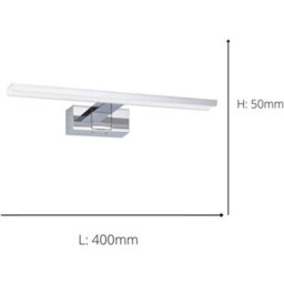 Loops 2 Pack Sleek Modern Chrome Mirror Wall Light - 60Cm Led Fixture For Stylish Bathrooms - thumbnail 4