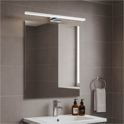 Loops 2 Pack Sleek Modern Chrome Mirror Wall Light - 60Cm Led Fixture For Stylish Bathrooms - thumbnail 3