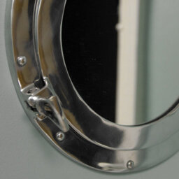 Melody Maison Silver Metal Porthole Mirror 28Cm X 28Cm - thumbnail 5
