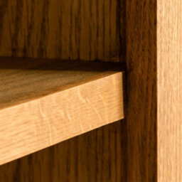 Surrey Oak 6 Tier Large Bookcase - By Roseland Furniture - thumbnail 5