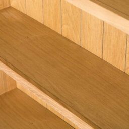 Surrey Oak 6 Tier Large Bookcase - By Roseland Furniture - thumbnail 6