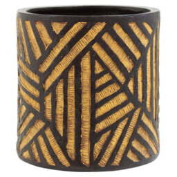 Orsina Darnell Natural And Black Planter