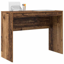 Berkfield Writing Desk Old Wood Engineered Wood 100 X 40 X 76 Cm Durable - thumbnail 3
