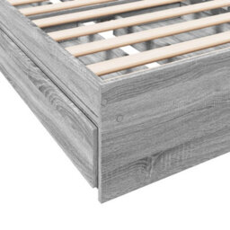 Berkfield Bed Frame With Drawers Without Mattress Grey Sonoma 90X190 Cm Single - thumbnail 8