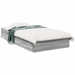Berkfield Bed Frame With Drawers Without Mattress Grey Sonoma 90X190 Cm Single - thumbnail 2