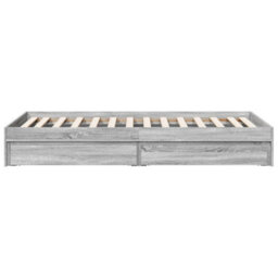 Berkfield Bed Frame With Drawers Without Mattress Grey Sonoma 90X190 Cm Single - thumbnail 5