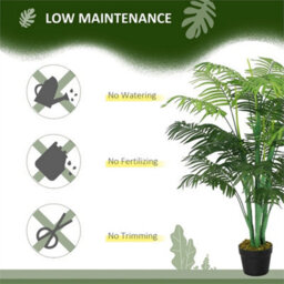 125Cm/4Ft Artificial Palm Plant, Decorative Tree With Pot - thumbnail 3