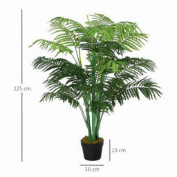 125Cm/4Ft Artificial Palm Plant, Decorative Tree With Pot - thumbnail 2