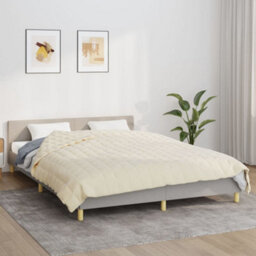 Walplus Weighted Blanket Light Cream 200X200 Cm 9 Kg Fabric