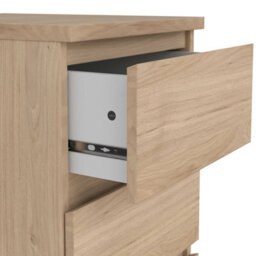 Wyld Haus Budapest Natural Oak Effect 3-Drawer Bedside Table - thumbnail 7