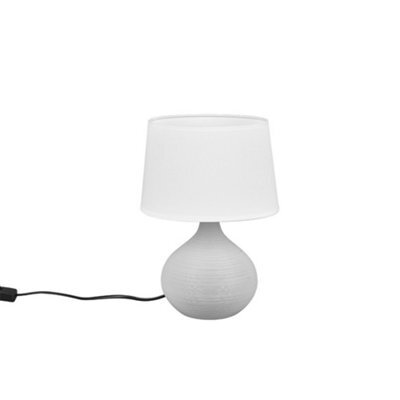 Luminosa Lighting Luminosa Martin Modern Table Lamp With Round Tapered Shade Cappucino - Uk Stock - image 1