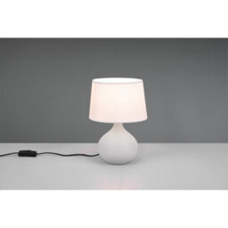 Luminosa Lighting Luminosa Martin Modern Table Lamp With Round Tapered Shade Cappucino - Uk Stock - thumbnail 3