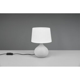 Luminosa Lighting Luminosa Martin Modern Table Lamp With Round Tapered Shade Cappucino - Uk Stock - thumbnail 2