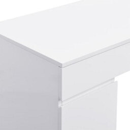 Furniture In Fashion Jenson High Gloss Dressing Table With 6 Drawers In White - thumbnail 9