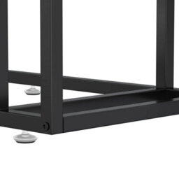 Berkfield Stylish Computer Side Table Black Marble 50X35X65 Cm Tempered Glass - thumbnail 6