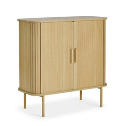 Living Room Sideboard Sliding Door Cabinet 3 Internal Shelves - thumbnail 1