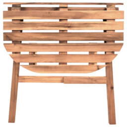 Beliani Bistro Table Osigo 44 Cm 70 Cm Acacia Wood Brown - thumbnail 7