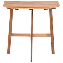 Beliani Bistro Table Osigo 44 Cm 70 Cm Acacia Wood Brown - thumbnail 4