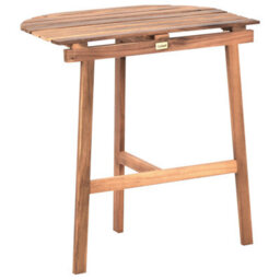 Beliani Bistro Table Osigo 44 Cm 70 Cm Acacia Wood Brown - thumbnail 5
