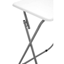 Orsina Space Saving Folding Table With White Top, Stylish Side Tables For Living Room, Sturdy Coffee Table - thumbnail 9